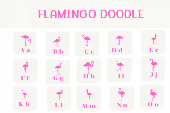 Flamingo Doodle Font - Preview 1