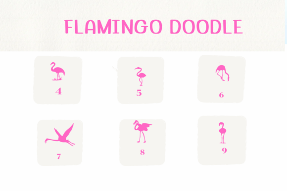 Flamingo Doodle Font - Preview 3