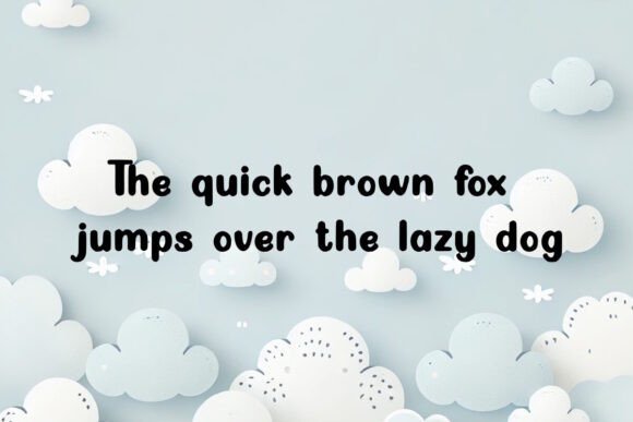 Fluff and Nonsense Font - Preview 2