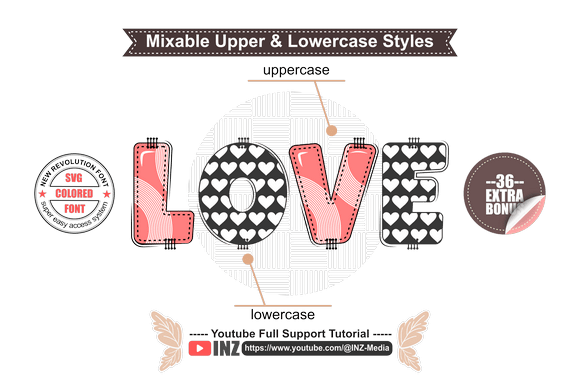 Love Bundle Font PNG with transparent background - Preview 2