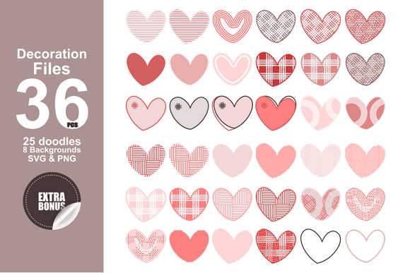 Love Bundle Font PNG with transparent background - Preview 5