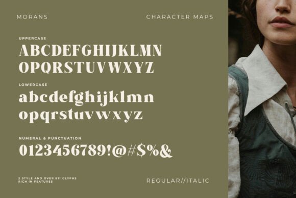 Morans Font PNG with transparent background - Preview 5
