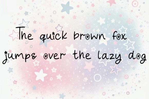 My Little Star Font PNG with transparent background - Preview 2