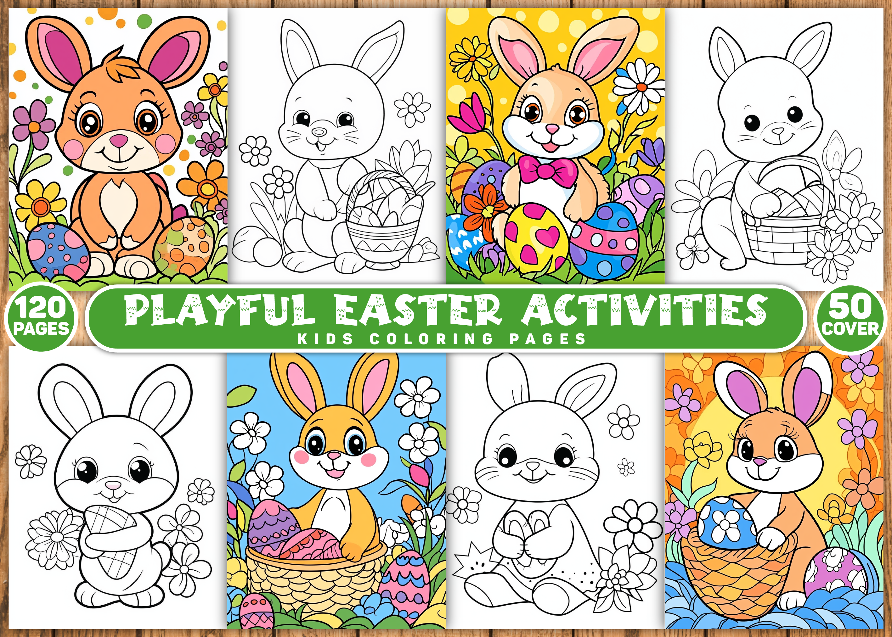 Playful Easter Activity Coloring Book Graphic by PIXEL CRAFT STUDIO ...