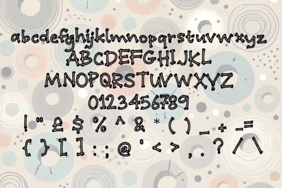 Pothole Font PNG with transparent background - Preview 1