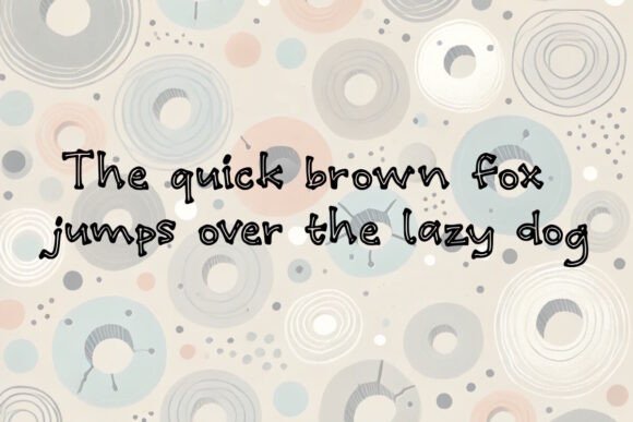 Pothole Font PNG with transparent background - Preview 2