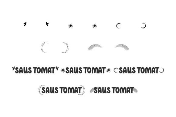 Saus Tomat Font PNG with transparent background - Preview 6