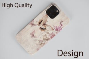 Shabby Chic Pink Butterfly Paper Graphic by mirazooze · Creative Fabrica