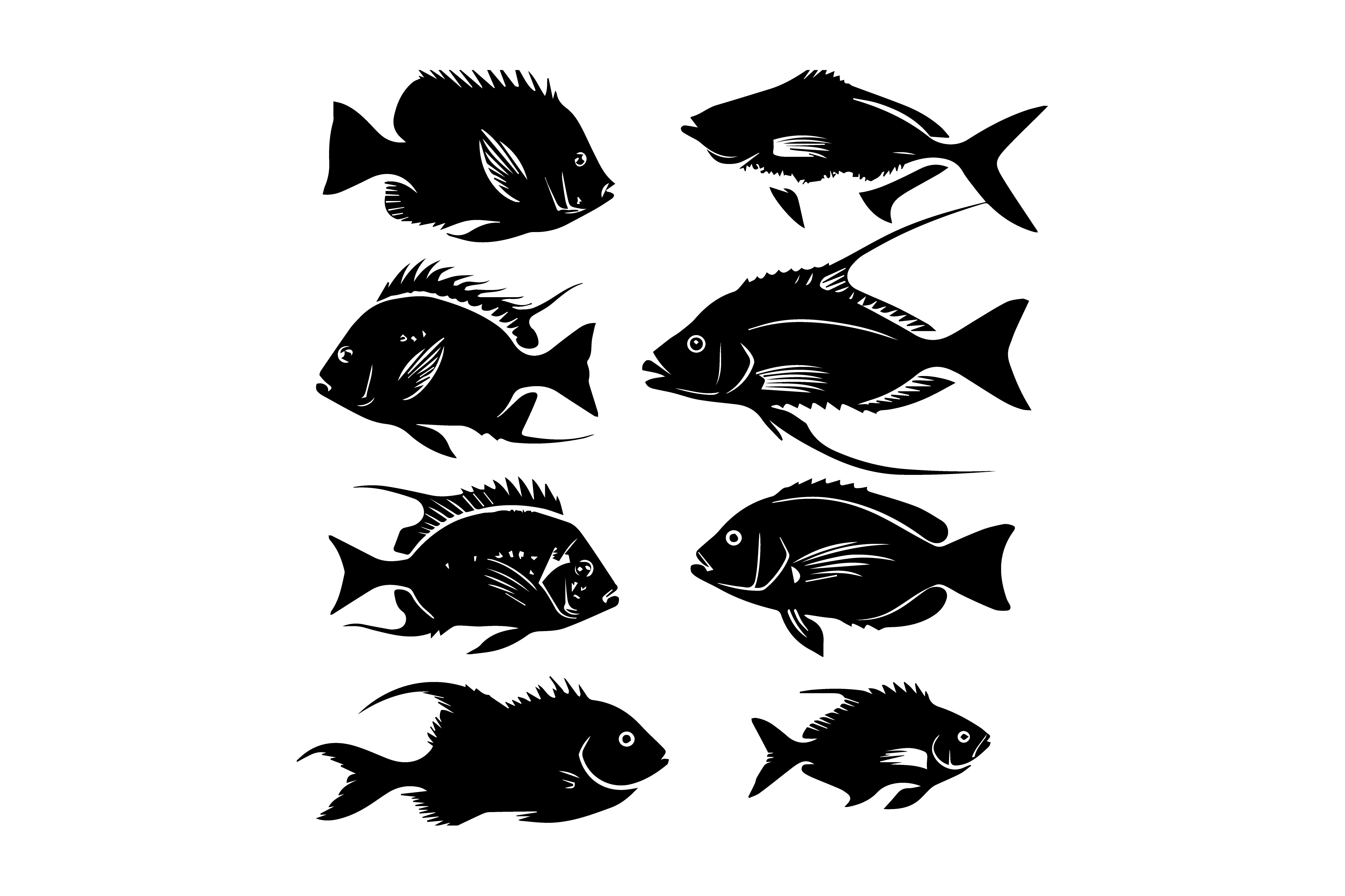 Snapper Graphics Snapper Fish Silhouette, Seafood Svg Graphic by fijulanam468 · Creative ...