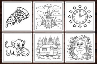 Stress Relief Coloring Pages Cute & Easy Graphic by Musera Design ...