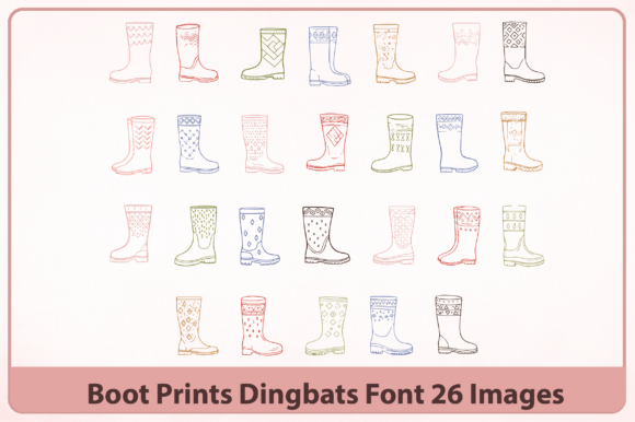 Boot Prints Font - Preview 2