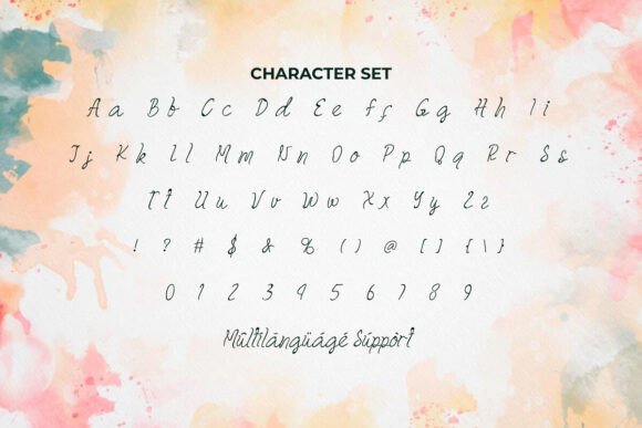 Color Castle Font PNG with transparent background - Preview 3