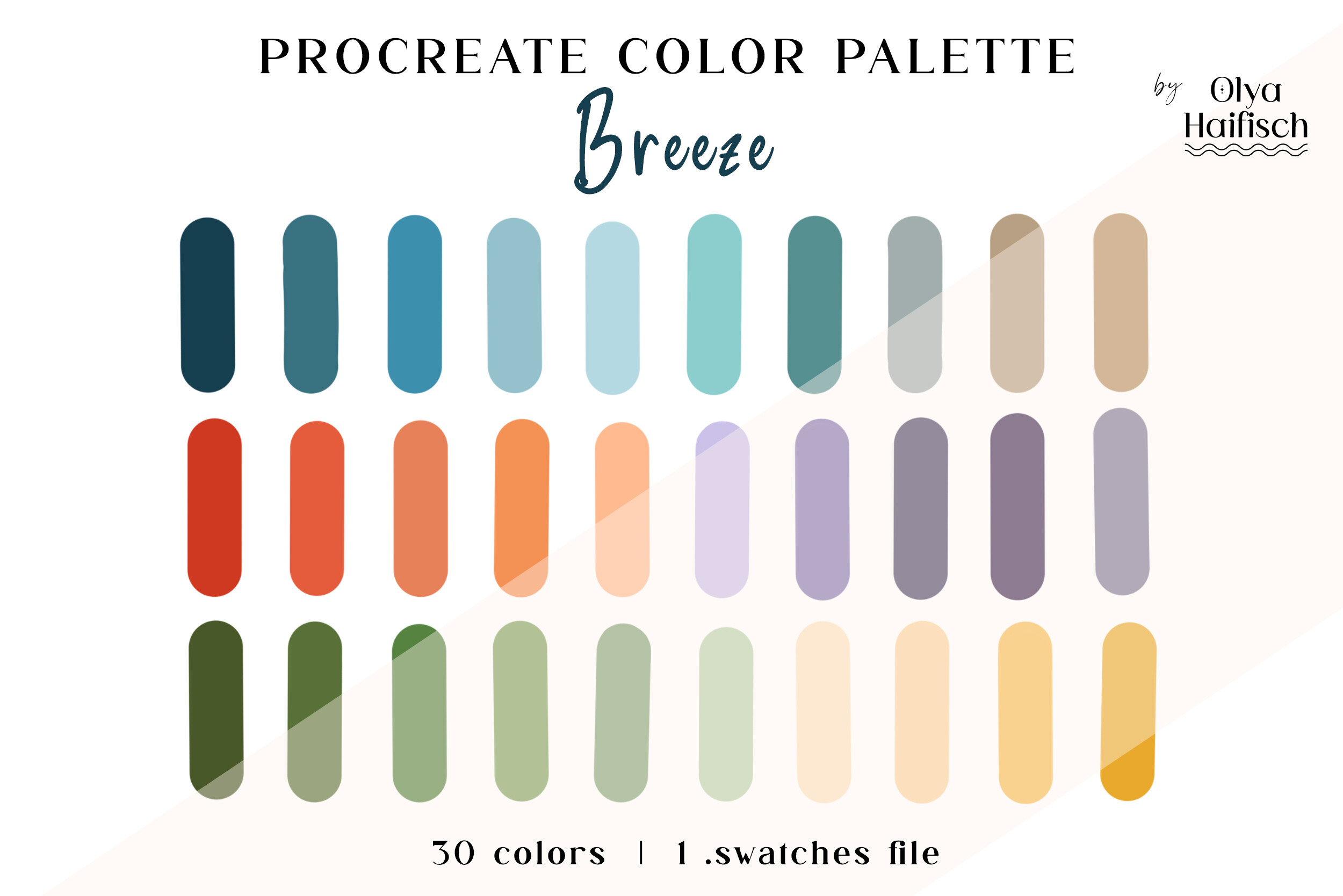Cute Modern Procreate Color Palette