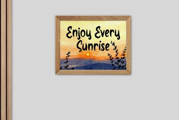 Diary Sunrise Font PNG with transparent background - Preview 3