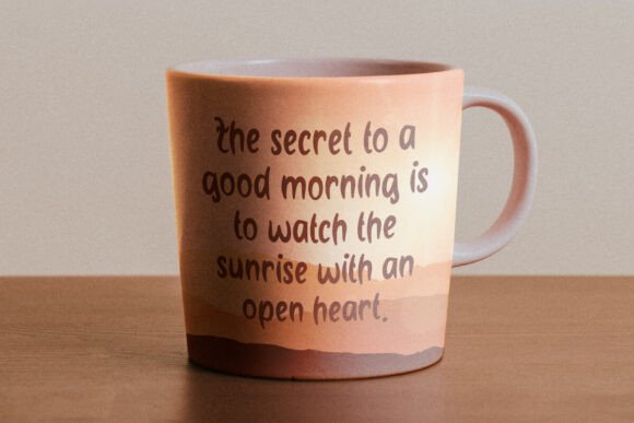 Diary Sunrise Font PNG with transparent background - Preview 5