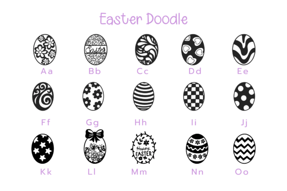 Easter Doodle Font - Preview 1