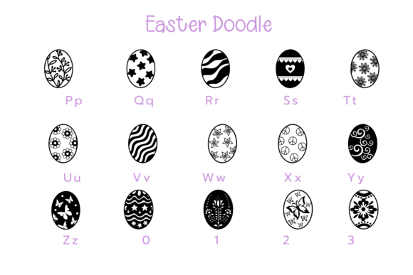 Easter Doodle Font - Preview 2