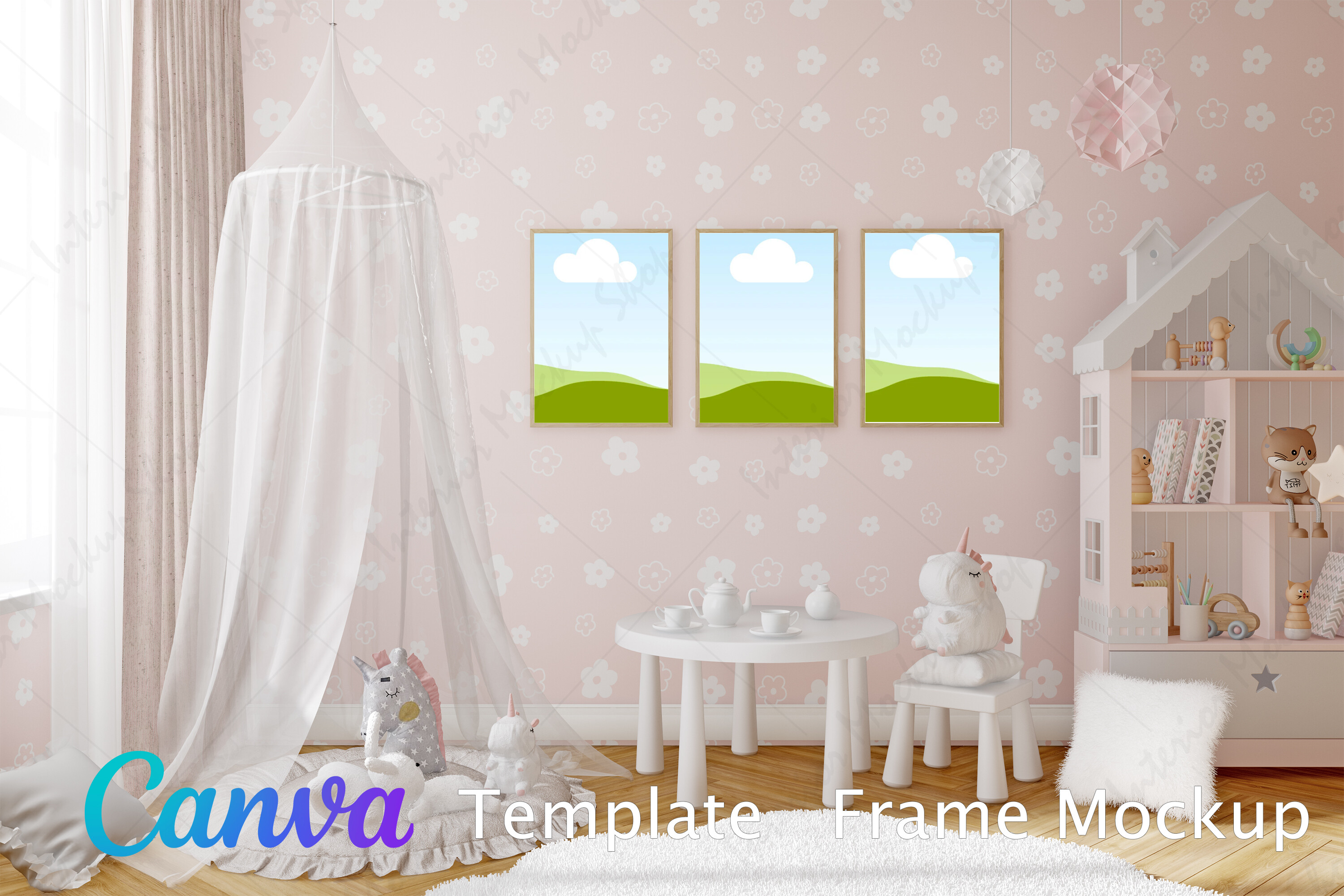 Frame Mockup Kids Canva