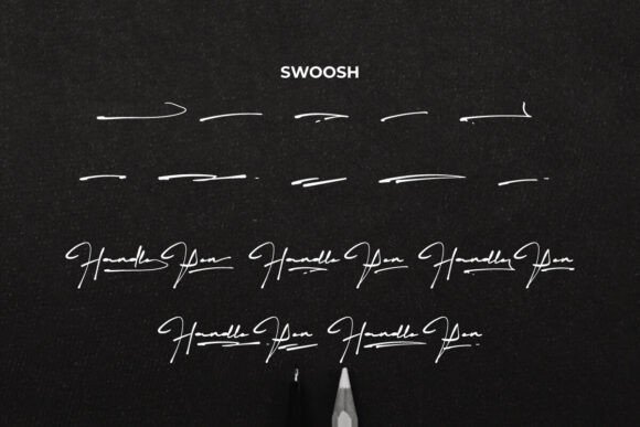 Handle Pen Font - Preview 6