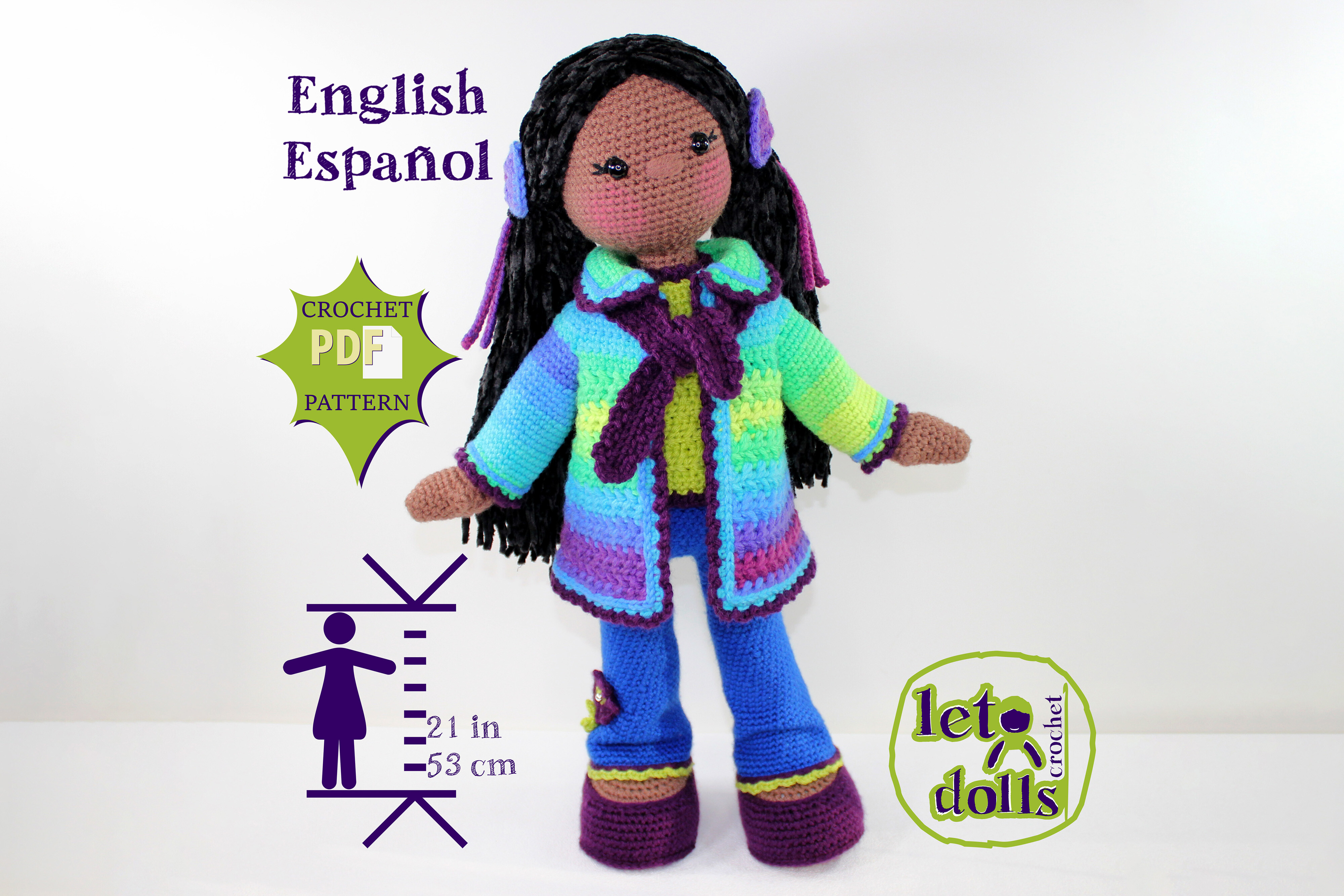 Lily Large Crochet Doll Pattern