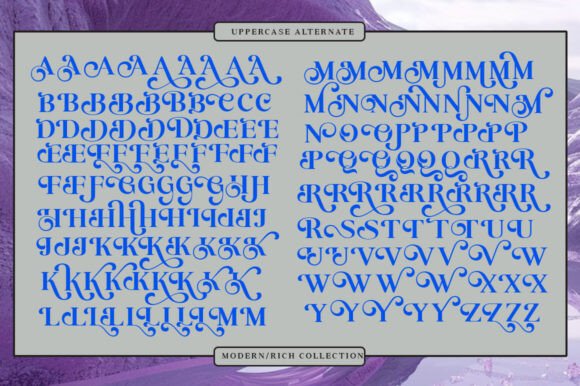 Mandusa Dimplay Font PNG with transparent background - Preview 3
