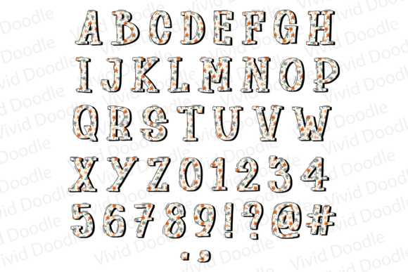 Mother's Day Flowers Font PNG with transparent background - Preview 2
