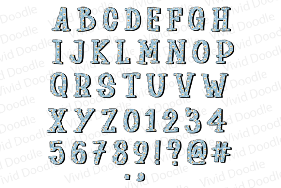Mother's Day Flowers Font PNG with transparent background - Preview 3