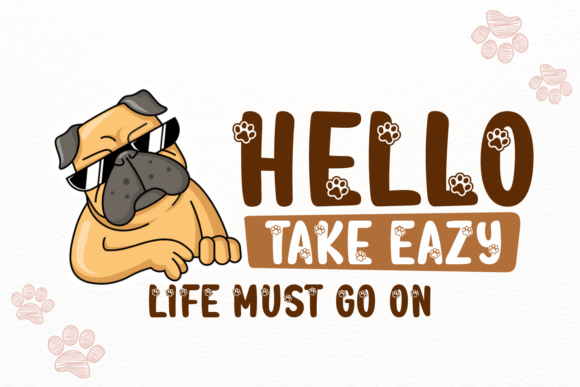 Prina Doggy Font PNG with transparent background - Preview 2