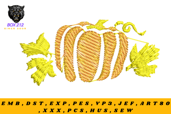 Pumpkin Embroidery Design