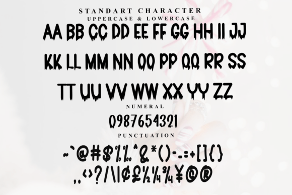 Reddening Font PNG with transparent background - Preview 4