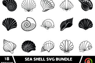 Sea Shell Svg Bundle Graphic by aurnobnandy · Creative Fabrica