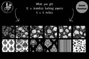 Seamless Backing Papers Graphic by Passionateaboutcraft · Creative Fabrica