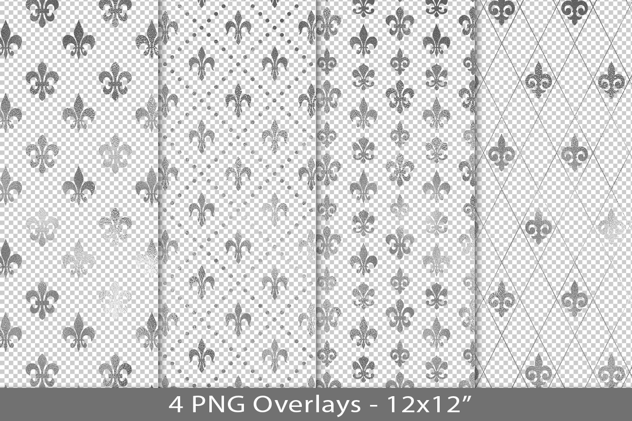 Silver Foil Seamless Pattern PNG Overlay Graphic by Lovelytocu ...