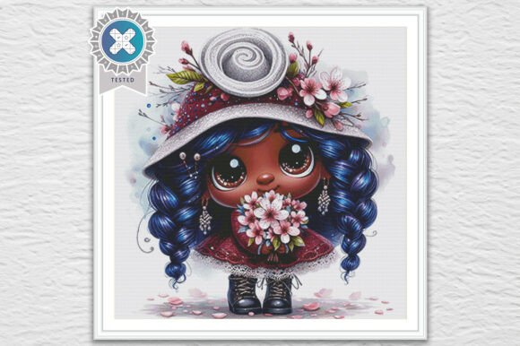 African Fairy Cross Stitch Pattern PDF