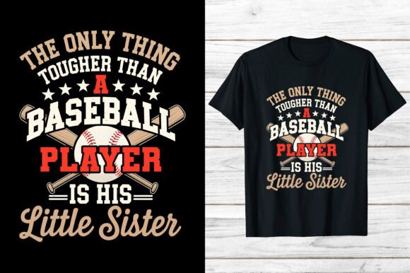 Preview of Baseball Sports Funny Baseball Sister T-shirt, sticker, and sublimation design