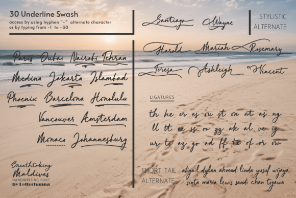 Breathtaking Maldives Font - Preview 4