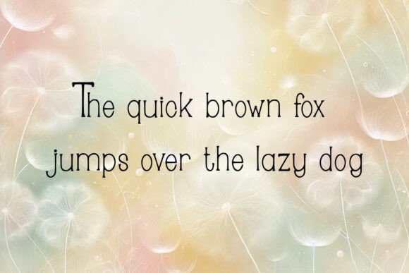 Dandelion Daydream Font PNG with transparent background - Preview 2