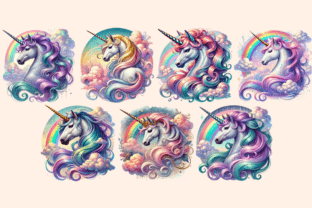 Dreamy Unicorns P1 Clipart Graphic by Wonders Artist · Creative Fabrica