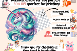 Dreamy Unicorns P1 Clipart Graphic by Wonders Artist · Creative Fabrica
