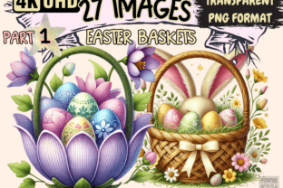 Easter Baskets P1 Clipart Graphic by Wonders Artist · Creative Fabrica