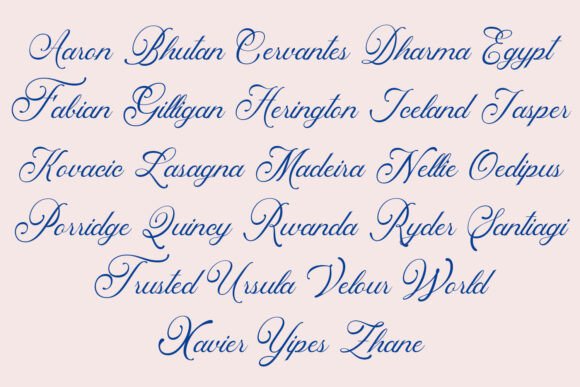 Flourishing Font - Preview 1