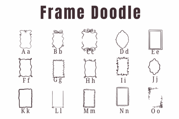 Frame Doodle Font - Preview 1