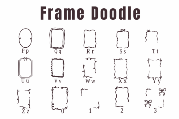 Frame Doodle Font - Preview 2
