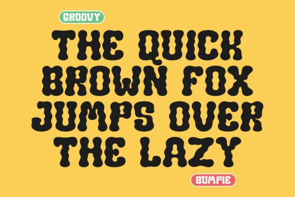Groovy Bumpie Font - Preview 1