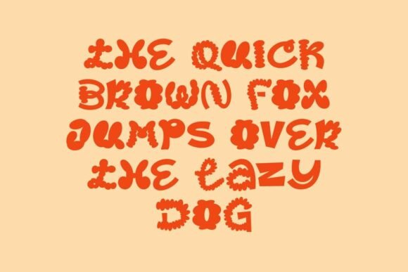 Groovy Fusion Font PNG with transparent background - Preview 1