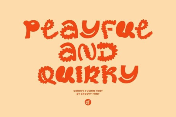 Groovy Fusion Font PNG with transparent background - Preview 3