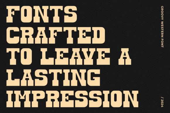 Groovy Western Font - Preview 3