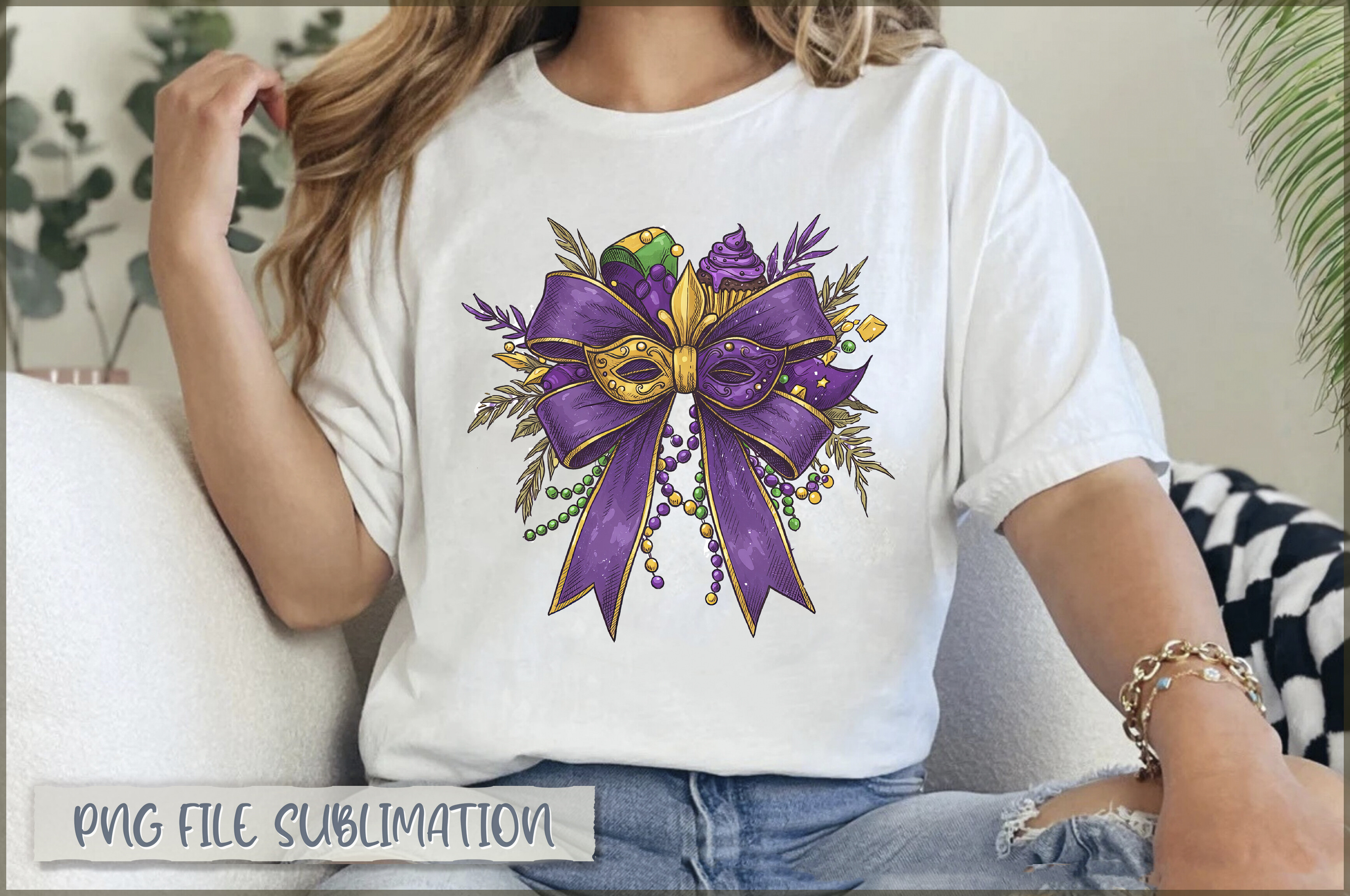 Mardi Gras Coquette Bow PNG Graphic by Extreme DesignArt · Creative Fabrica
