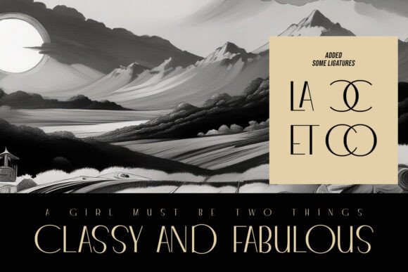 Micoas LuxuryFont Font PNG with transparent background - Preview 4