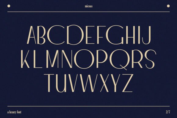 Micoas LuxuryFont Font PNG with transparent background - Preview 5